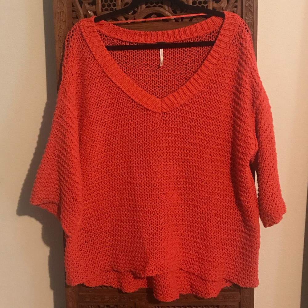 Free People oversized chunky knit sweater